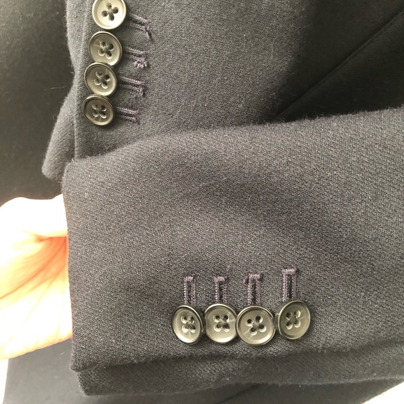 Asobio Navi Blue Wool Slim Coat - Picture 7 of 12